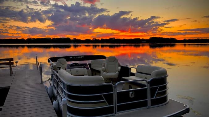 Pontoon Rides and BBQ at Brian's Place!