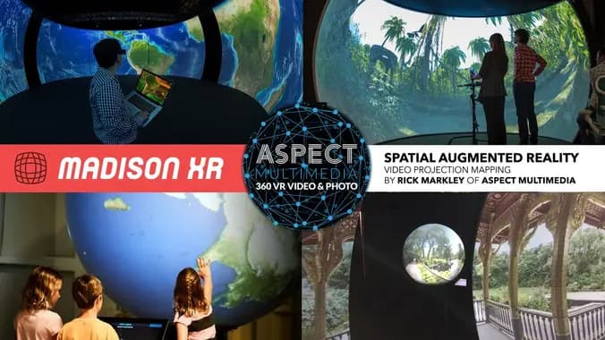 Spatial Augmented Reality (Video Projection Mapping) with Aspect Multimedia