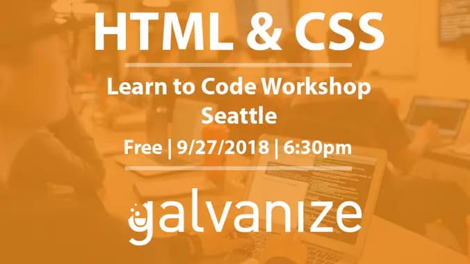 Learn to Code Workshop: Intro to HTML & CSS