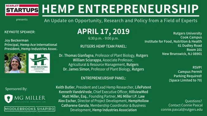 Hemp Entrepreneurship - An Update on Opportunity, Research and Policy