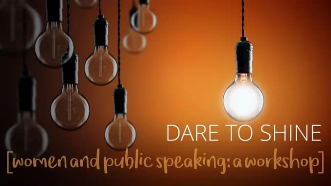 Dare to shine: women and public speaking - a workshop (#WCLisboa side event)