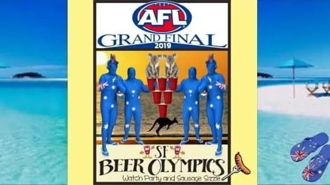 🏉 2019 AFL Grand Final SF Official International Party! 🥳 $2 Drinks!