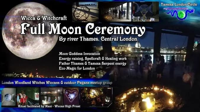 Wicca Full Moon Ceremony - by river Thames, London (Oct 2019)