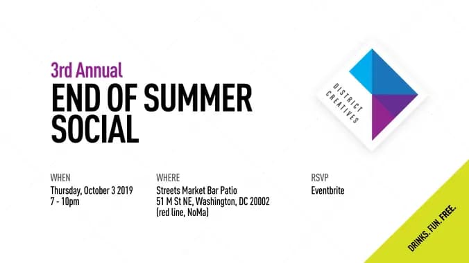 Calling All Creatives • 3rd Annual End of Summer Social