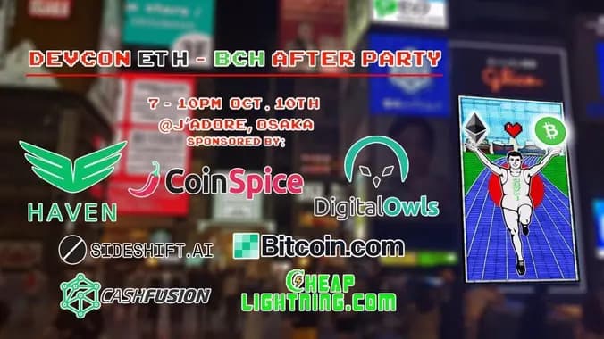 Exclusive Devcon ETH-❤️-BCH After Party!! 