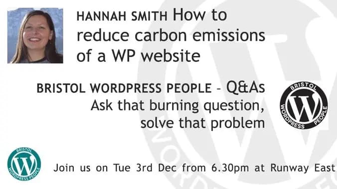 How to reduce carbon emissions of your WordPress website & Q&As