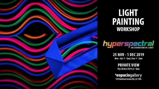 Free Art Week - Light Painting Workshop (Hyperspectral Exhibition)