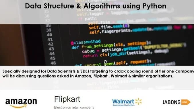 Eduthon: Data Structure and Algorithms in Python ( Data scientist , SDET)