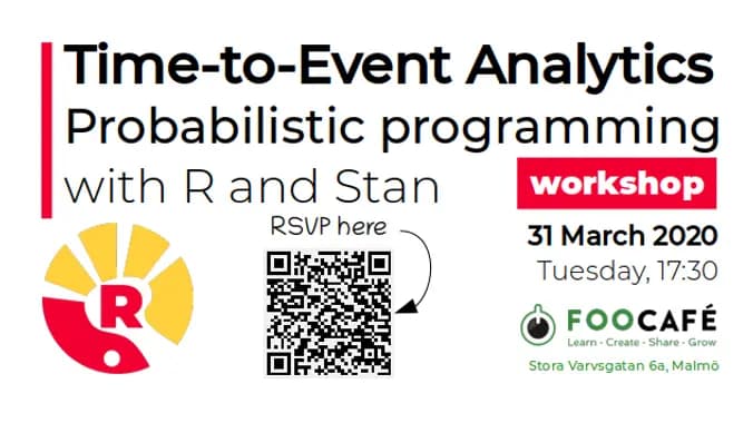 Time-to-Event Analytics: Probabilistic Programming with R and Stan