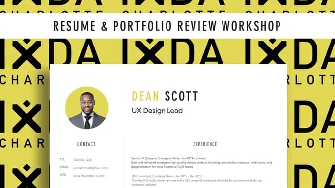 [Virtual] UX Resume & Portfolio Review Workshop