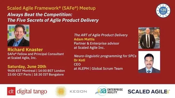 Always beat the competition: The Five Secrets of Agile Product Delivery 