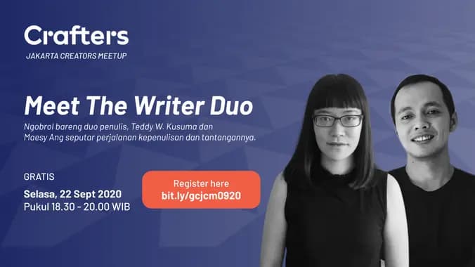FREE - Jakarta Creators Meetup: Meet The Writer Duo