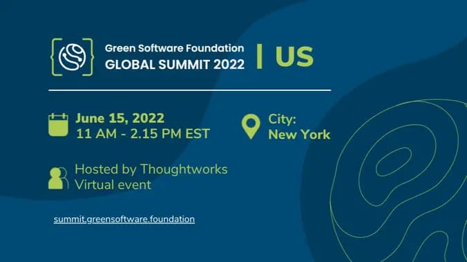 Green Software Foundation Global Summit New York hosted by Thoughtworks