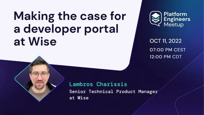 Making the case for a developer portal at Wise