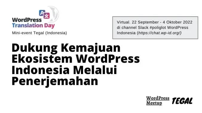 Dukung Kemajuan Ekosistem WordPress Indonesia Melalui Penerjemahan