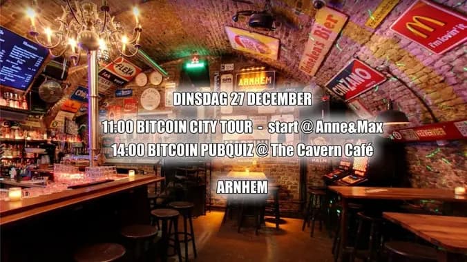 Bitcoin Pub Quiz (and optional Bitcoin City Tour!!!) ~ Arnhem Bitcoinstad
