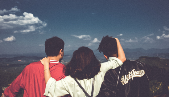 friends on a hike
