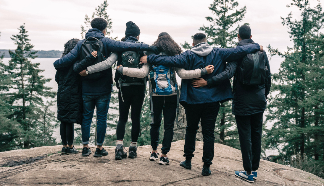 friends hiking