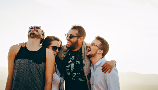 friends laughing